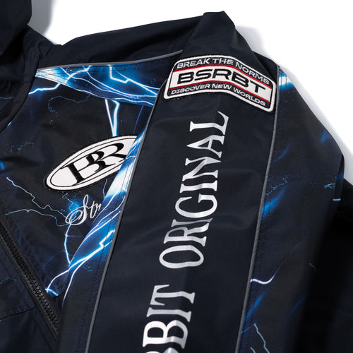 Patched Utility Hooded Jacket Navy / Thunder Blue