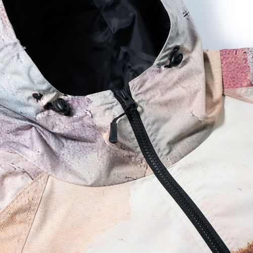 Oosisoak1861 Art Print Hooded Jacket Wolf Brown