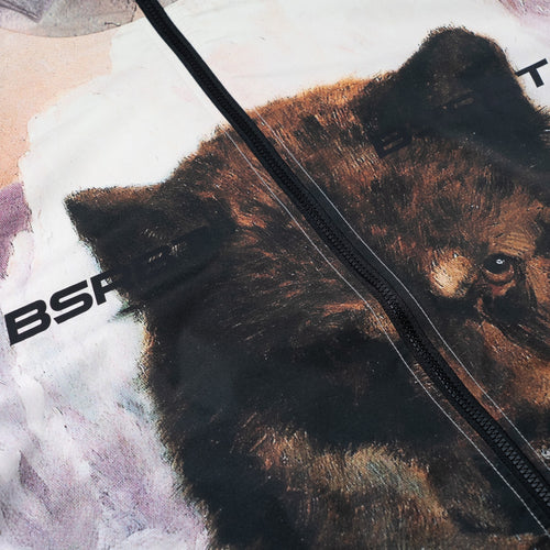 Oosisoak1861 Art Print Hooded Jacket Wolf Brown