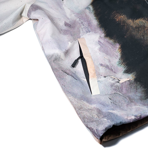 Oosisoak1861 Art Print Hooded Jacket Wolf Brown