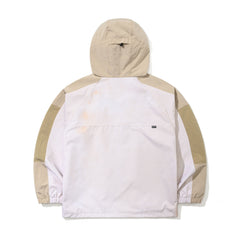 Hare1502 Art Print Hooded Jacket Cream Beige