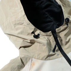 Hare1502 Art Print Hooded Jacket Cream Beige