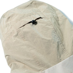 Hare1502 Art Print Hooded Jacket Cream Beige