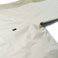 Hare1502 Art Print Hooded Jacket Cream Beige