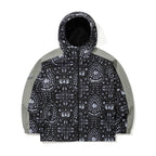 Artistic Hooded Jacket Paisley Black