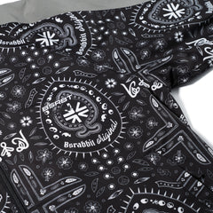 Artistic Hooded Jacket Paisley Black