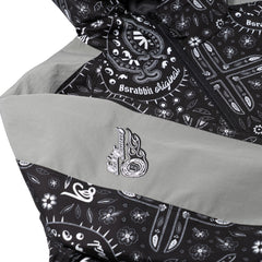 Artistic Hooded Jacket Paisley Black