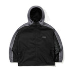 Light Weight Reflective Line Hooded Jacket Black