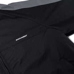 Light Weight Reflective Line Hooded Jacket Black