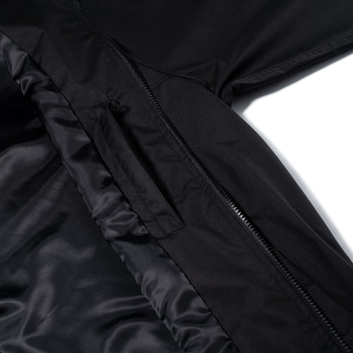 Light Weight Reflective Line Hooded Jacket Black