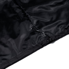 Light Weight Reflective Line Hooded Jacket Black