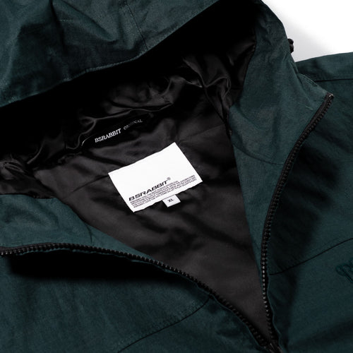 Rustic Charm Linen Hooded Jacket Green