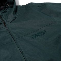 Rustic Charm Linen Hooded Jacket Green