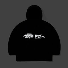 Reflective Drabbit Hooded Jacket Black