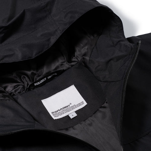 Reflective Drabbit Hooded Jacket Black