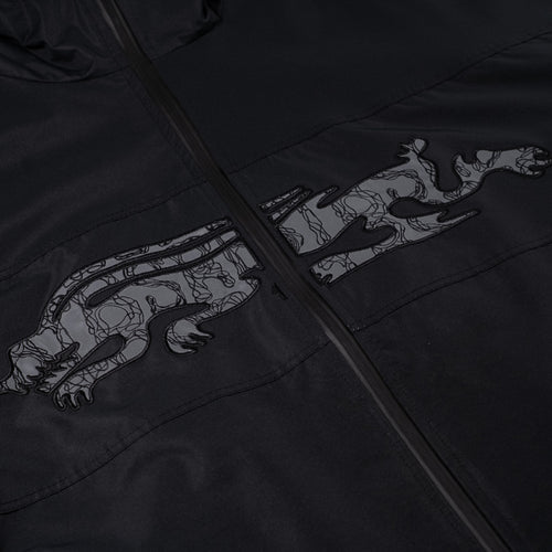Reflective Drabbit Hooded Jacket Black