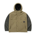 Pocket Ridge Hooded Jacket Khaki