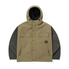 Pocket Ridge Hooded Jacket Khaki