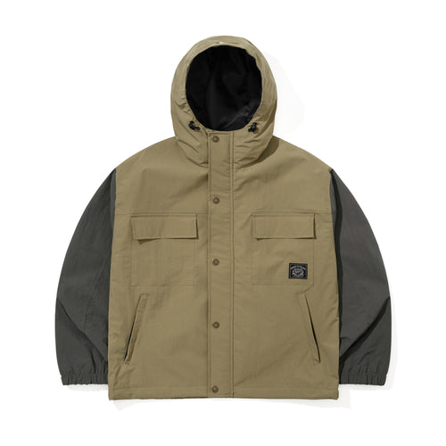 Pocket Ridge Hooded Jacket Khaki
