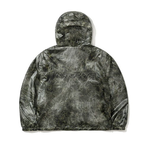 Bsrwave Brushed Dye Hooded Jacket Khaki