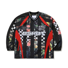 Bsrbt Sporty Pullover Jacket Checkered Bloom