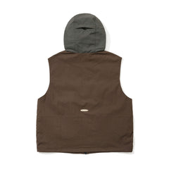 Active Trail Hooded Vest Dark Brown