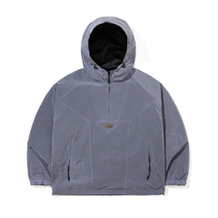 Shadow Grid Hooded Anorak Jacket Light Purple