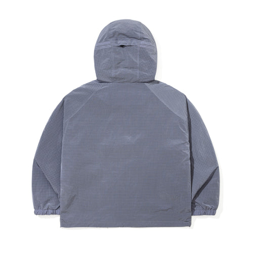 Shadow Grid Hooded Anorak Jacket Light Purple