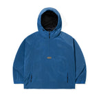 Shadow Grid Hooded Anorak Jacket Cobalt Blue