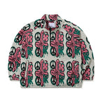 Peace Br Jacquard Anorak Jacket White