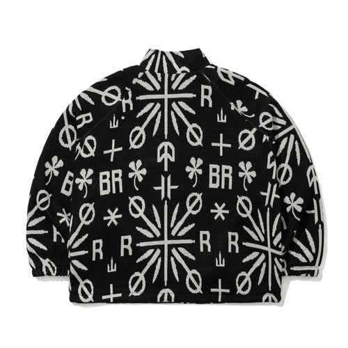 Br Jacquard Anorak Jacket Black
