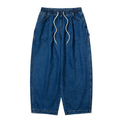 Super Wide Denim Pants Blue