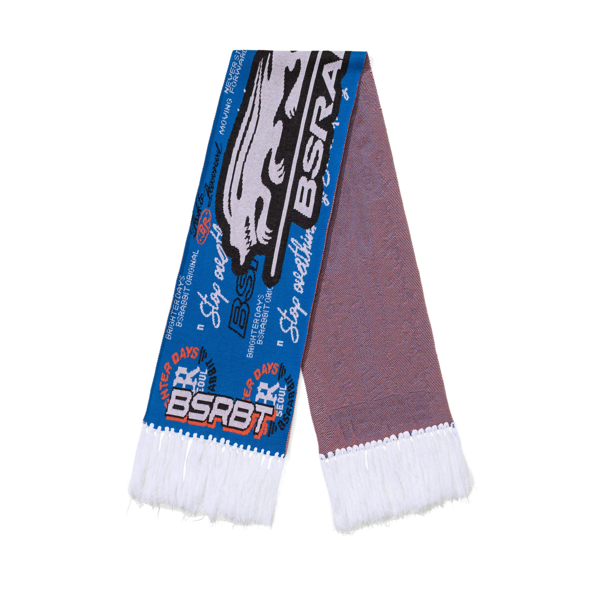 Bsrabbit フルジップジャケット 2526FW BSRABBIT Brighter Days Jacquard Muffler Blue