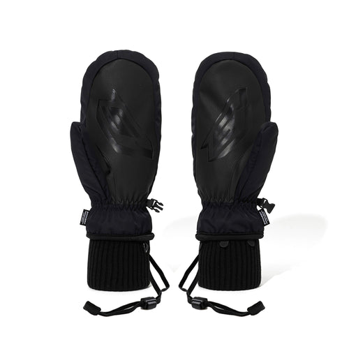 Overthinking Zip Pocket Match Up Mittens Black