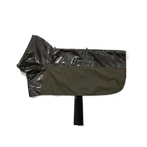Gloss Panel Pet Rain Coat Khaki