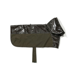 Gloss Panel Pet Rain Coat Khaki
