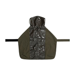Gloss Panel Pet Rain Coat Khaki