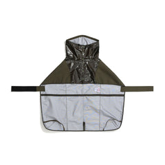 Gloss Panel Pet Rain Coat Khaki