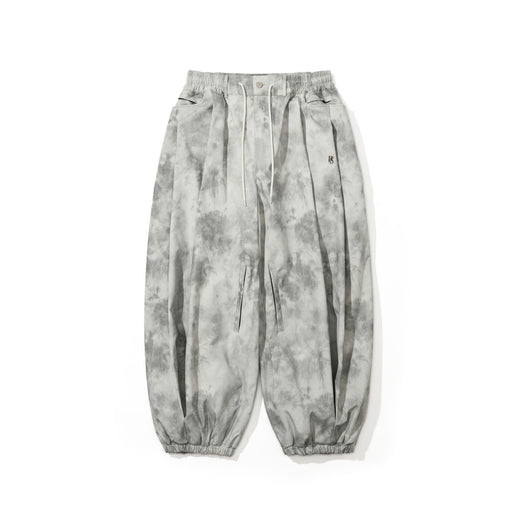Dsxbs Side Zip 3L New Super Wide Ventilation Jogger Pants Rip Stop White Gray