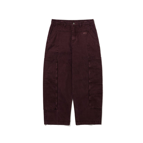 Patch-Pocket Cotton Pants Wine