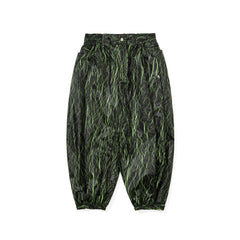 Dsxbs Side Zip 3L New Super Wide Ventilation Jogger Pants Black Green