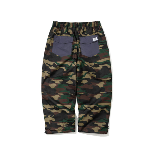3D Zipper Pocket Super Wide Ventilation Pants Woodland Camo