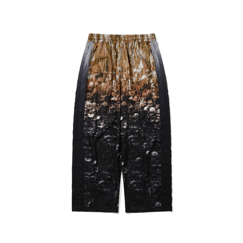 Color-Block Track Pants Floral Mustard
