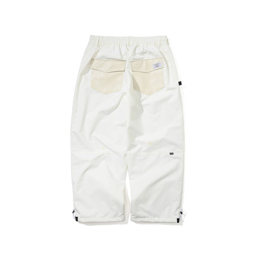 Vertical Applique Super Wide Ventilation Pants Ivory