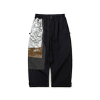 Aged Contrast Super Wide Ventilation Pants Black