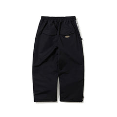 Aged Contrast Super Wide Ventilation Pants Black
