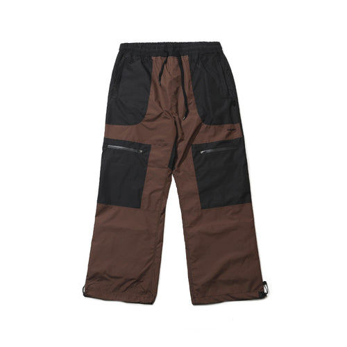 BSRBT FRONT ZP TRACK PANTS BROWN