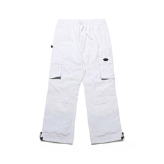 CARGO POCKET BOX TRACK PANTS WHITE