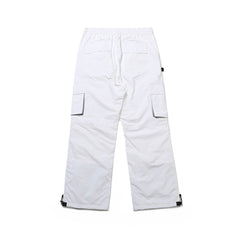 CARGO POCKET BOX TRACK PANTS WHITE