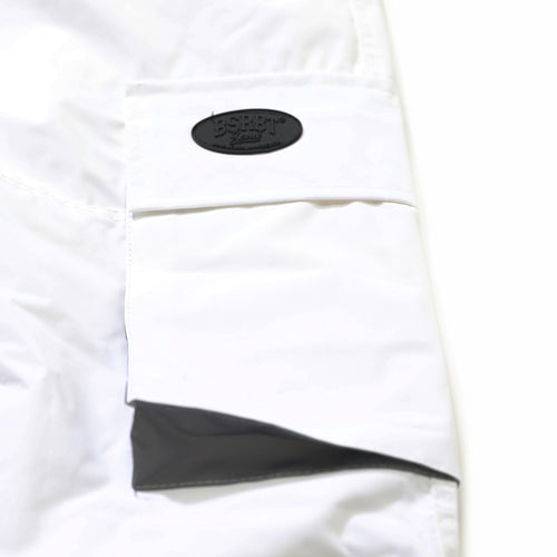 CARGO POCKET BOX TRACK PANTS WHITE